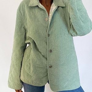 Vintage Sage Green Heart Jacket <3